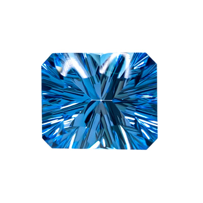 Swiss Blue Topaz Optix® Emerald Cut 8x6 mm - Iris Gems