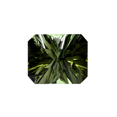 Green Tourmaline Optix® Emerald Cut 9x7 mm - Iris Gems