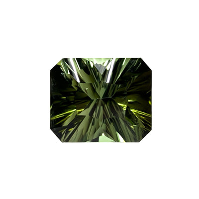 Green Tourmaline Optix® Emerald Cut 8x6 mm - Iris Gems