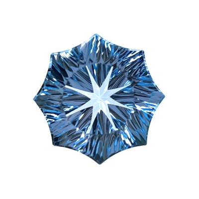 Swiss Blue Topaz Optix® La Soleil Cut 8 mm - Iris Gems