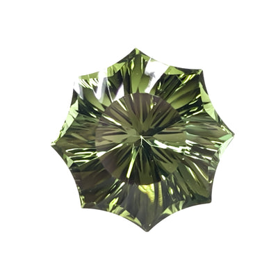 Green Tourmaline Optix® La Soleil Cut 12 mm - Iris Gems